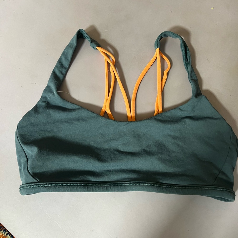 lululemon athletica Teal and Orange Sports Bra